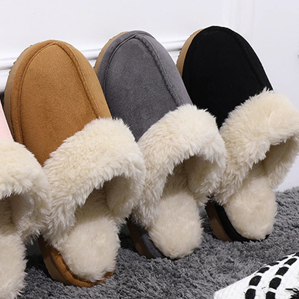 Women's Winter Warm Fashion Fluffy Slippers Furry Fuzzy House Comfy Slippers Suitable For Indoor Bedroom Use Ladies' Shoes