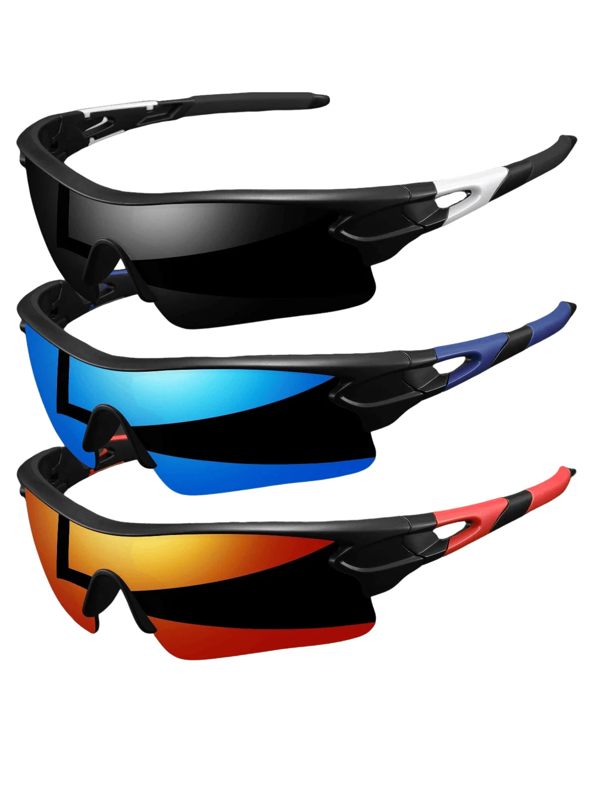 UV400 Sports Sunglasses – Lightweight Wrap-Around Protective Eyewear for Cycling, Hiking & Outdoor Activities