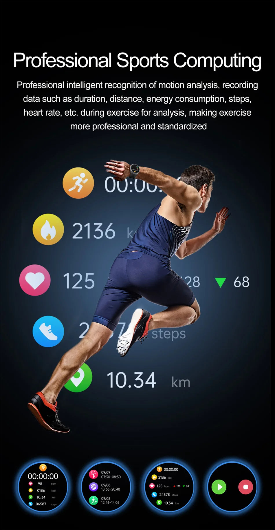 2025 Unisex Gezondheid Smartwatch NFC ECG Luchtpomp Bloeddruk Bloedzuurstof ECG + PPG Bluetooth Bellen NFC Smartwatch Mannen Vrouwen Airbag