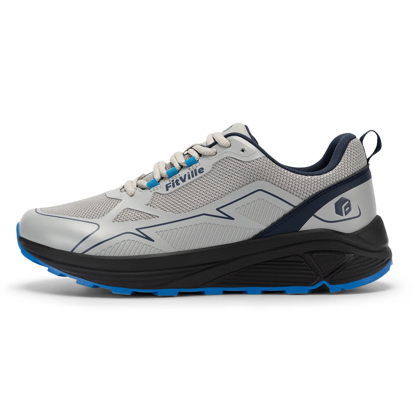 Non-Slip Trail Running Shoes Men's Sneakers Extra Wide Lightweight for Male Swollen Feet Arch Support Pain Relief