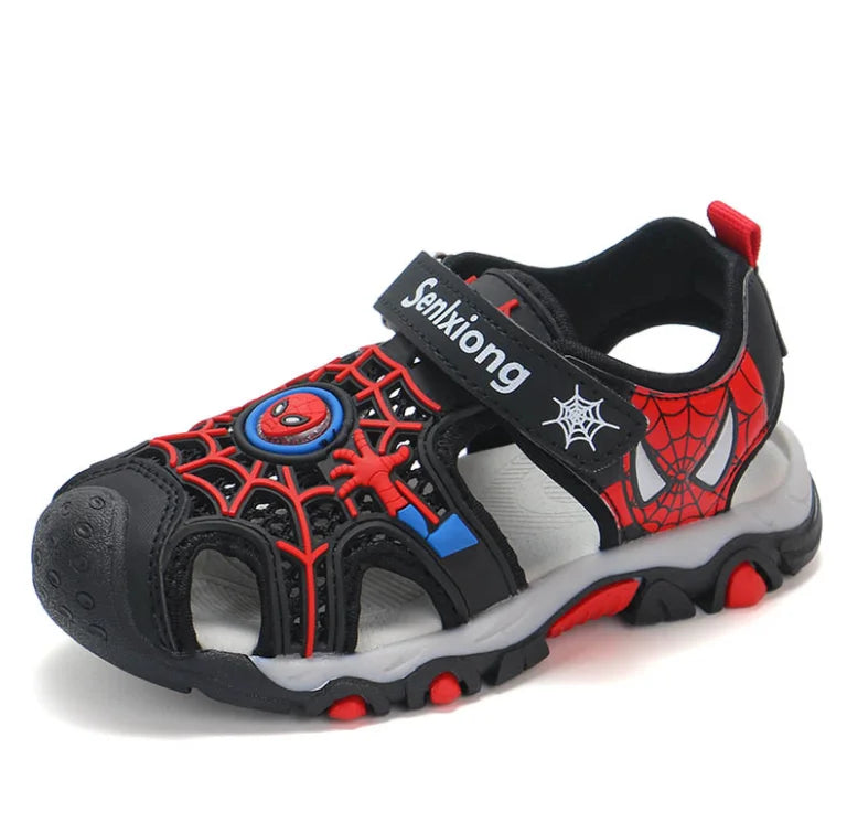 Boys Sandals Summer Kids Beach Shoes Children Shoes Cartoon Spiderman Boys Shoes Baby Sandals Soft Toddler Kids Sandals