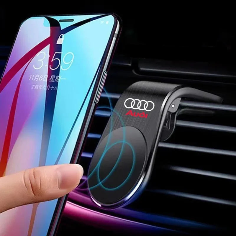 1Pcs Magnetic Car Phone Holder Metal Stand Accessories For Audi A6 C5 C6 C7 C8 A4 B5 B6 B7 B8 B9 S3 S4 S5 Q3 8U Q5 8R Q7 Q8 TT