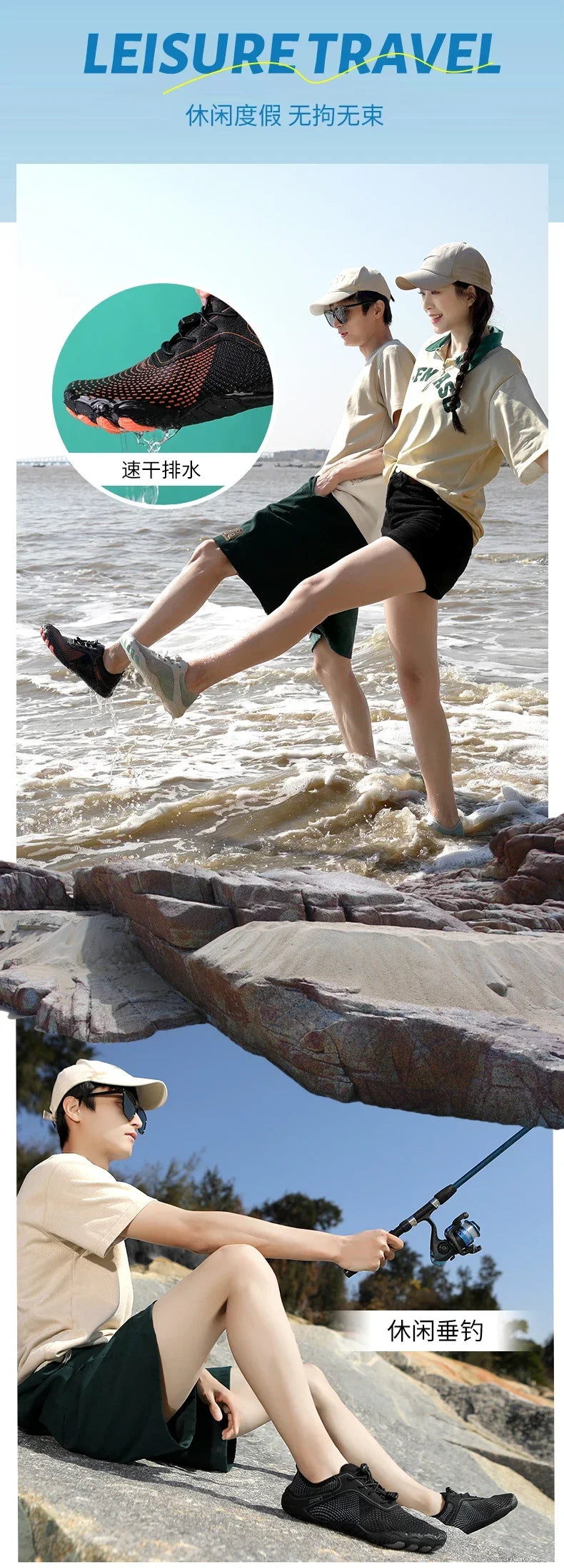 Unisex Barefoot Water Shoes – Quick-Dry Aqua Sneakers for Gym, Running, Beach & Outdoor Sports for Men & Women