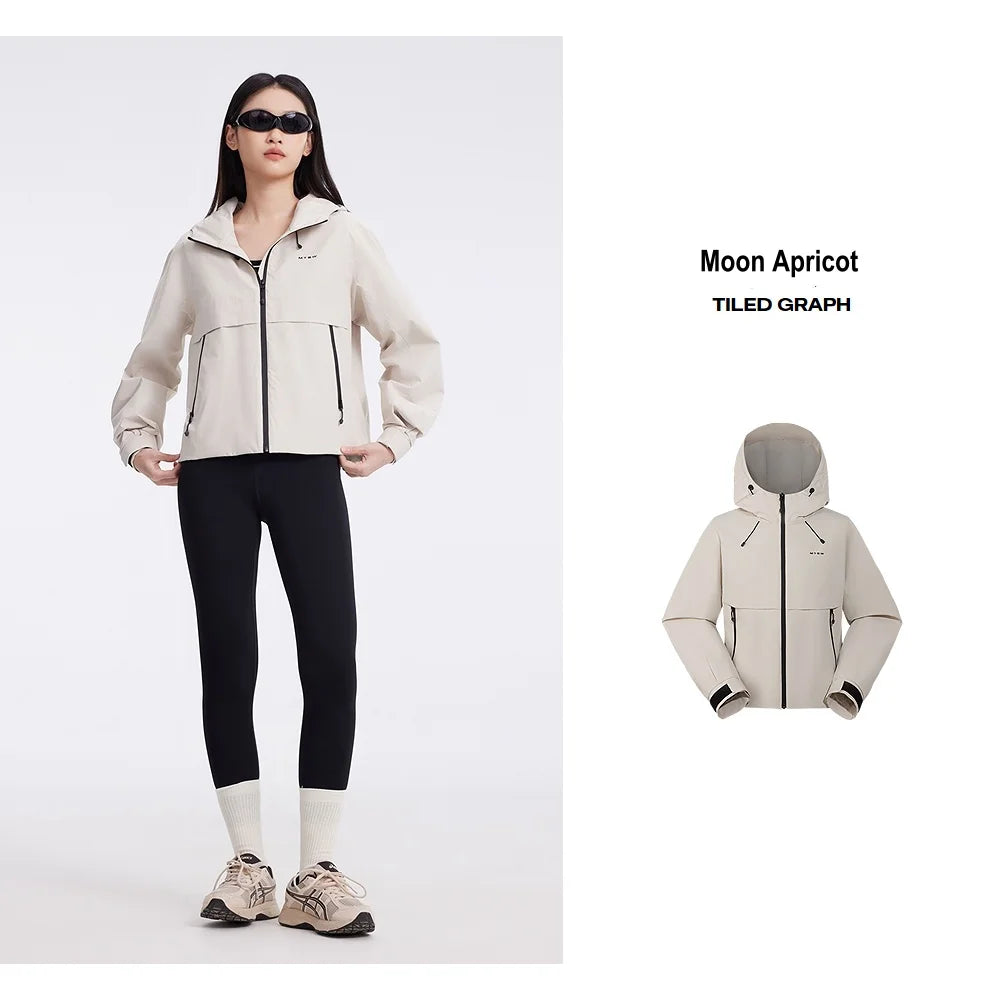 Women's Korean Short Windbreaker Jacket, Spring & Autumn Female Loose Fitting Tops Coat, Solid Colour Outerwear For Ladies