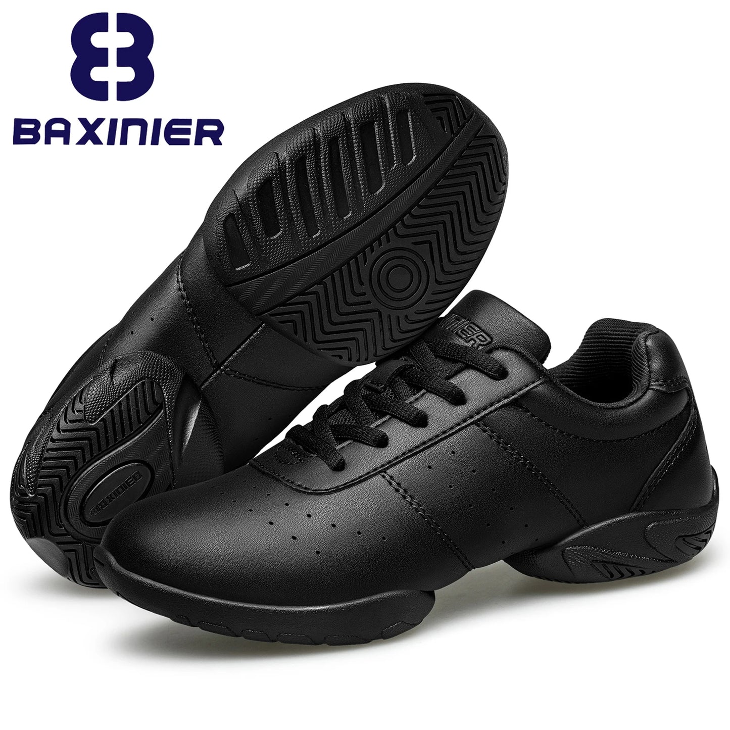 Girls White Dance Shoes Jazz Sneakers Youth Cheerleading Shoes Athletic Training Tennis Kids Competitive Aerobics Shoes