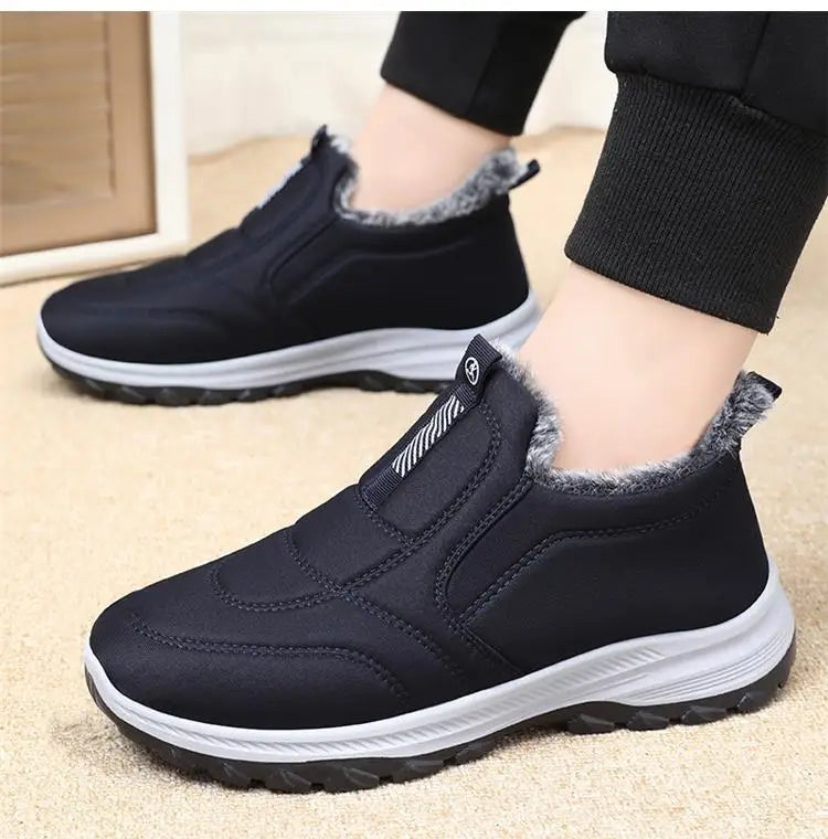 Boots Women Platform Snow New Women Shoes Slip On Women's Boots Fur Ankle Boots Casual Plush Botas Unisex Shoes Winter Boots