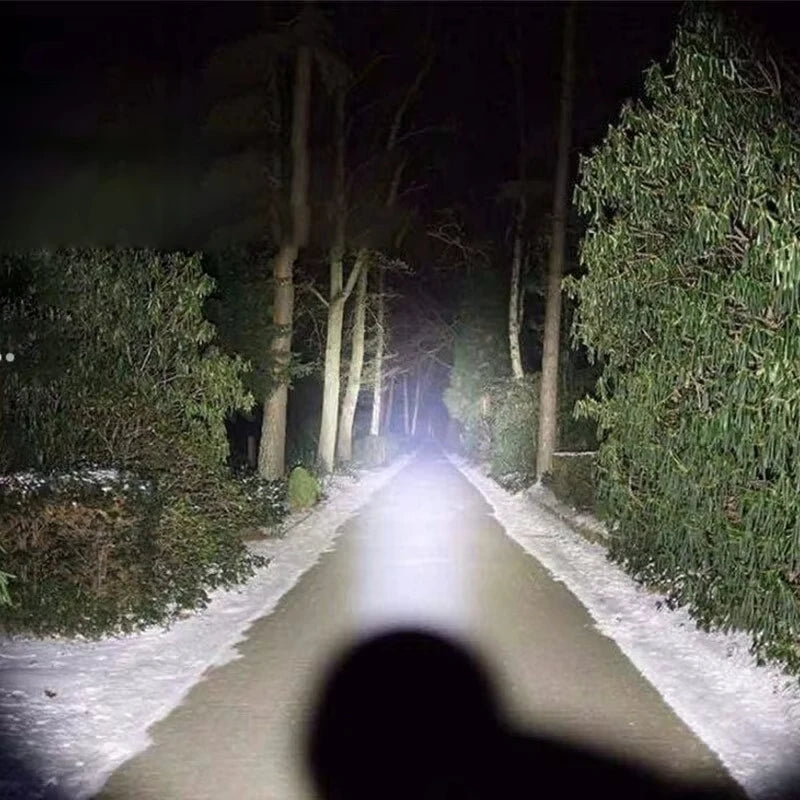 Mini Rechargable LED Flashlight Three Light Mode Waterproof Telescopic Powerful Flash Lights Outdoor Zoom Portable Torch