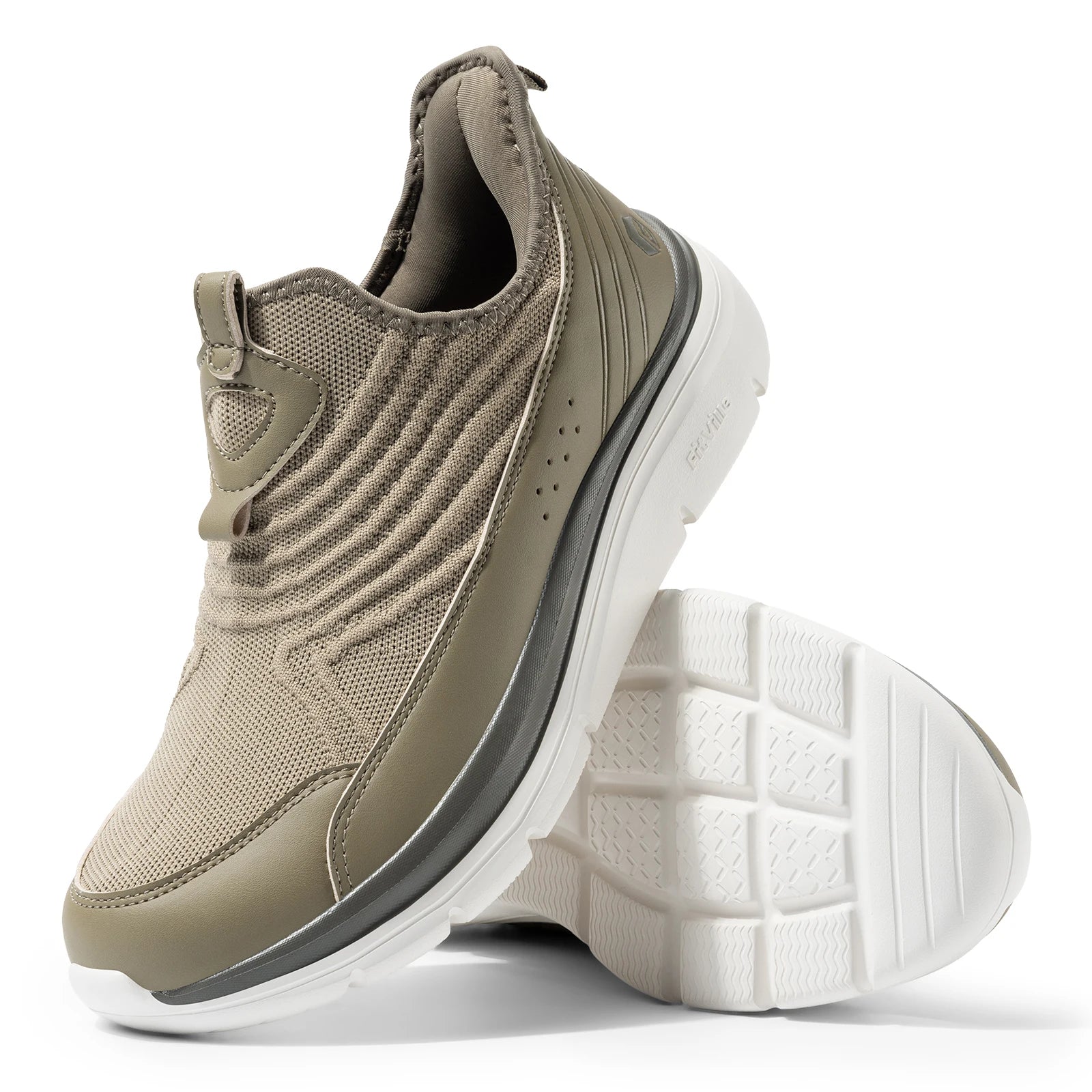 Wide Men's Slip-On Walking Shoes Lightweight Breathable Outdoor Casual Sports Running Shoes Sneakers For Swollen Feet