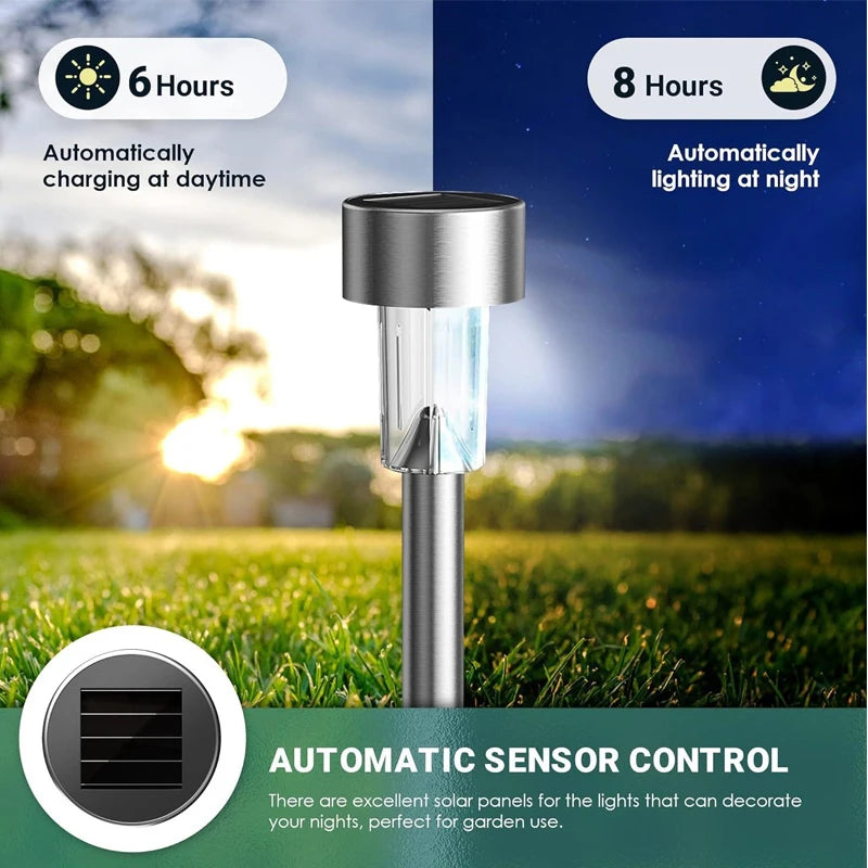 Outdoor Solar Lights Garden Lights Solar Powered Lamp Lantern Waterproof Landscape Lighting Pathway Yard Lawn Garden Decoration