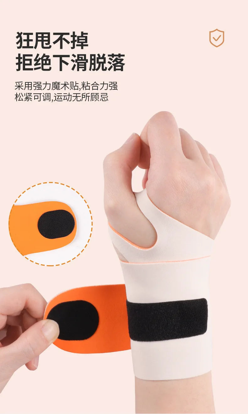 Protective Wrist Guard With Tendon Sheath And Joint Anti Sprain Feature - Hand Strap For Basketball, Tennis, Badminton & Other Fitness Sports