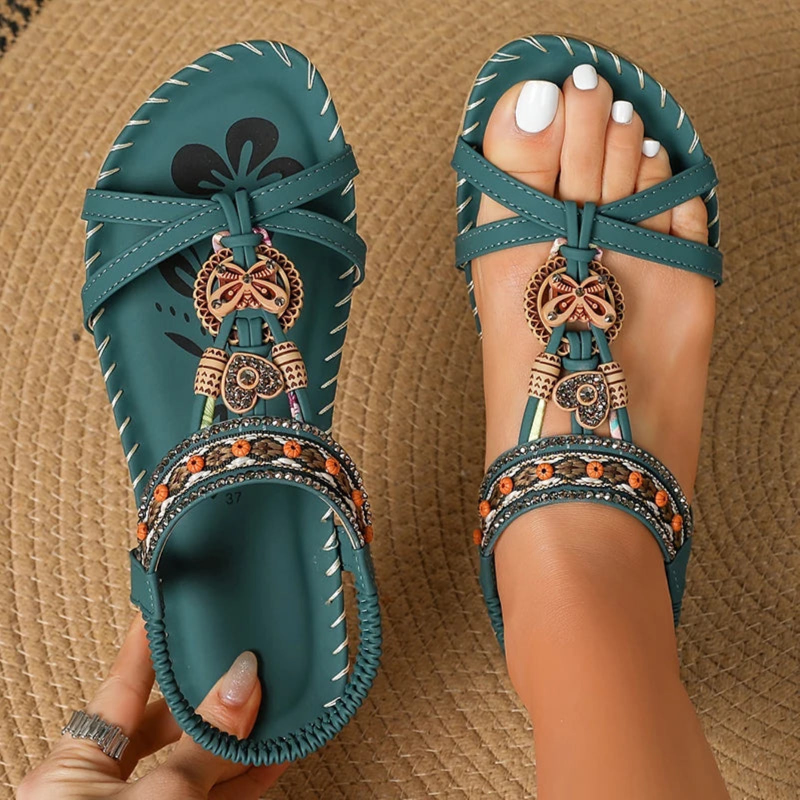 Women’s Retro Platform Sandals – Soft Comfortable Summer Shoes for Women, Elegant Lightweight Fashion Footwear