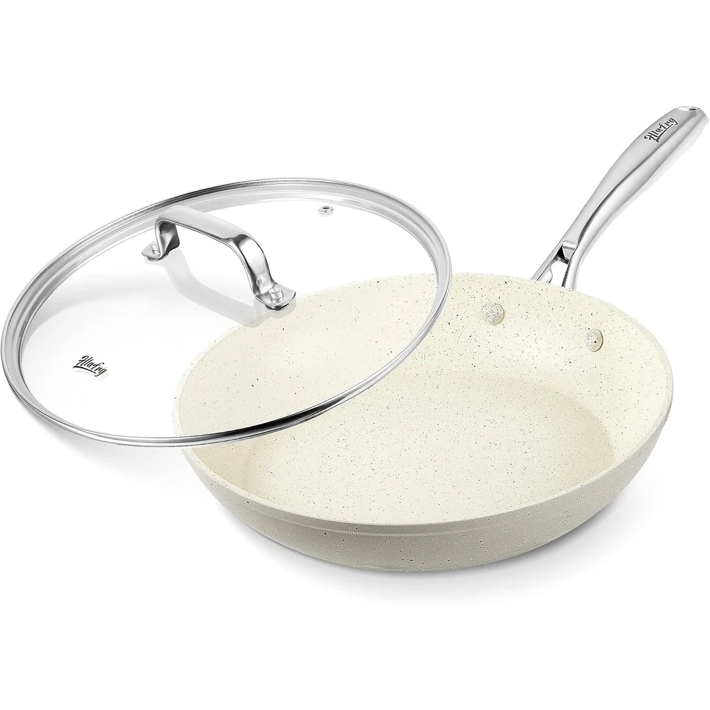 Frying Pan Wok Pan Non-Stick Pancake Pan 20cm with cover Household Induction Gas Stove Universal Pan Cooking Steak Pan