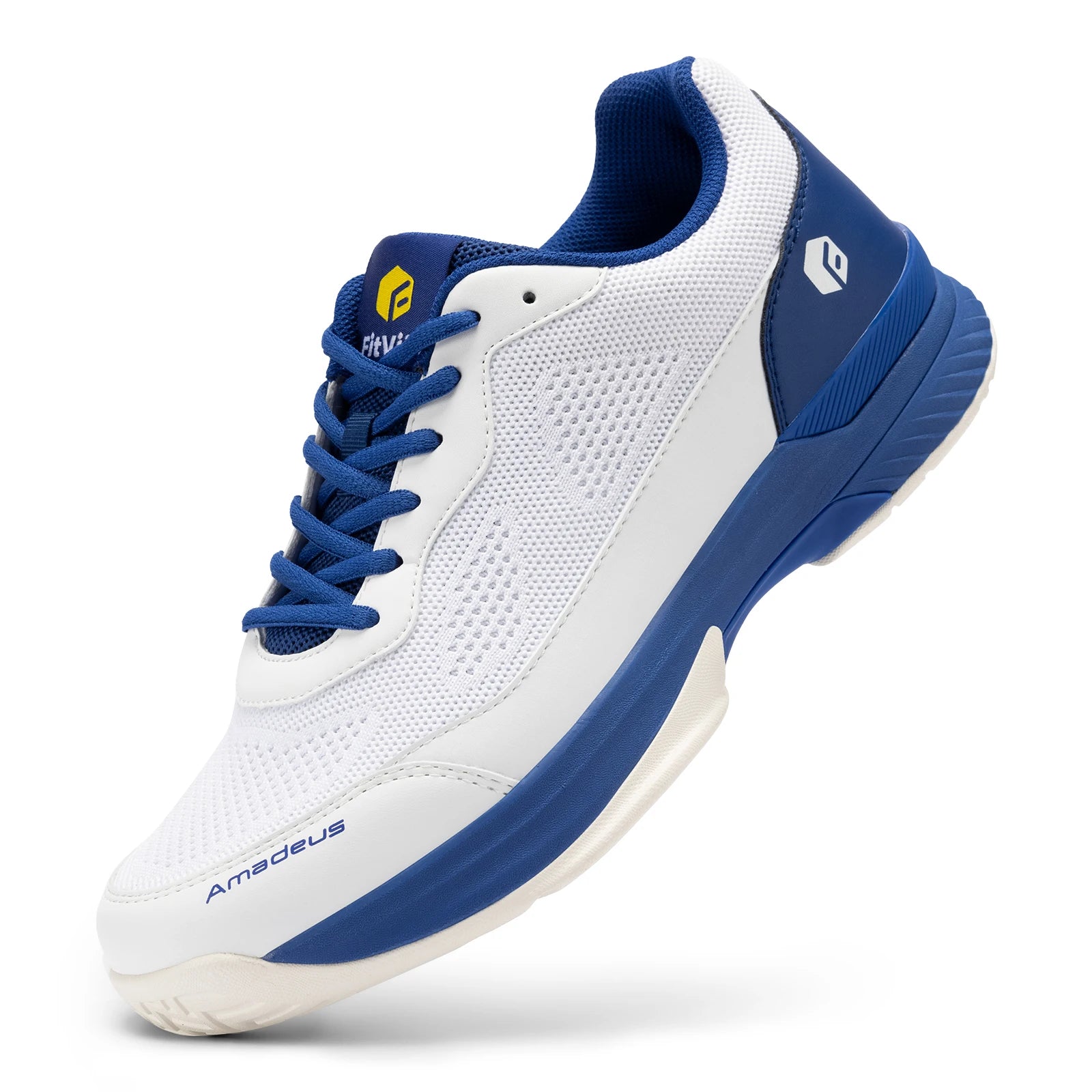 Men's Wide Width And Breathable Non-Slip Professional Tennis Shoes With Arch Support - Training Sneakers For Racquet Sport