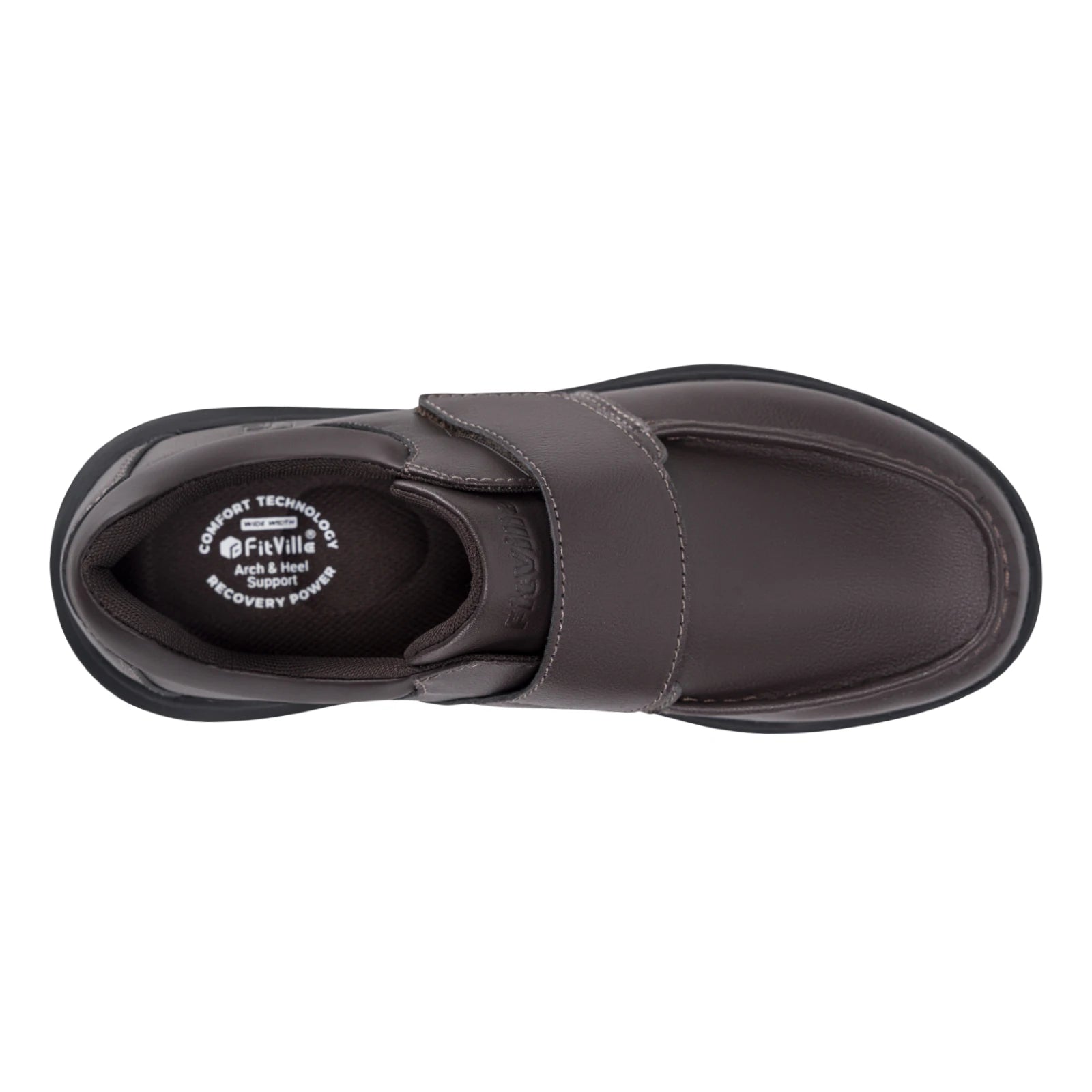 Wide Fit Men's Leather Shoes Diabetic Walking Shoes Oxford Shoes Formal Business Shoe Comfortable All Day Wear