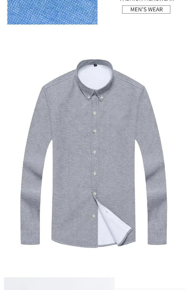 Reversknopf Allgleiches Stickerei Warme Hemden Herrenbekleidung Herbst Neue Übergroße Casual Tops Lose Koreanische Hemd