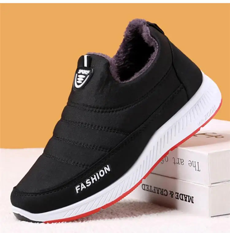 Snow Boots Woman 2025 Trend Woman Shoes Slip On Women Shoes Fur Platform Ankle Boots Flat Winter Boots Women Botas Mujer