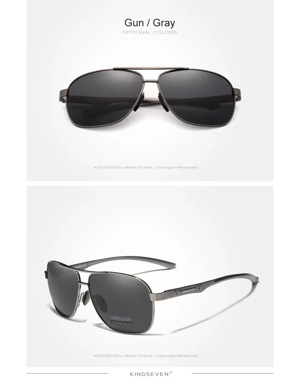 Polarized Aluminum Pilot Sunglasses UV400 HD Lens Men Women Photochromic Outdoor Eyewear Anti-Reflective Night Vision