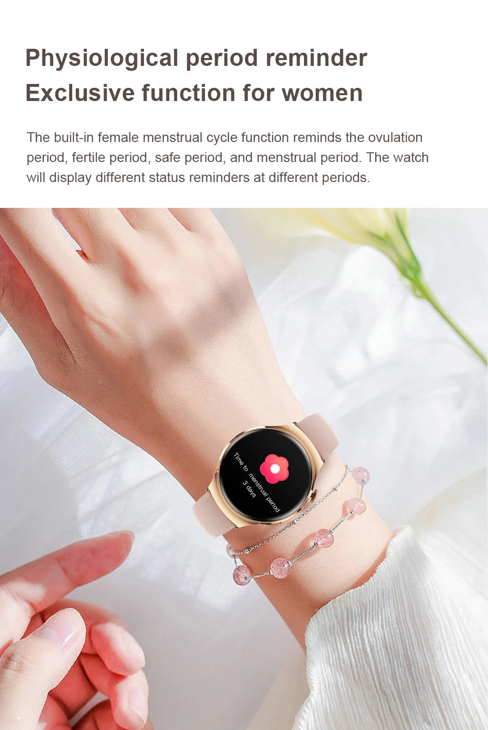 2025 New Lady's Fashion Smart Watch AMOLED HD Screen GPS Sport Heart Rate Bluetooth Call Waterproof Outdoor Smartwatch For Women