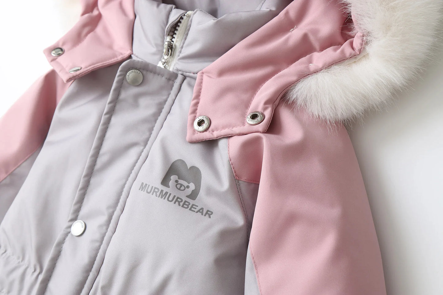 Winter Children's Clothes Snowsuit Boys Fur Lining Overalls Thicken Kids Snowsuit Hooded Ski Suit Girls Warm Jumpsuit 4-6Y Unisex