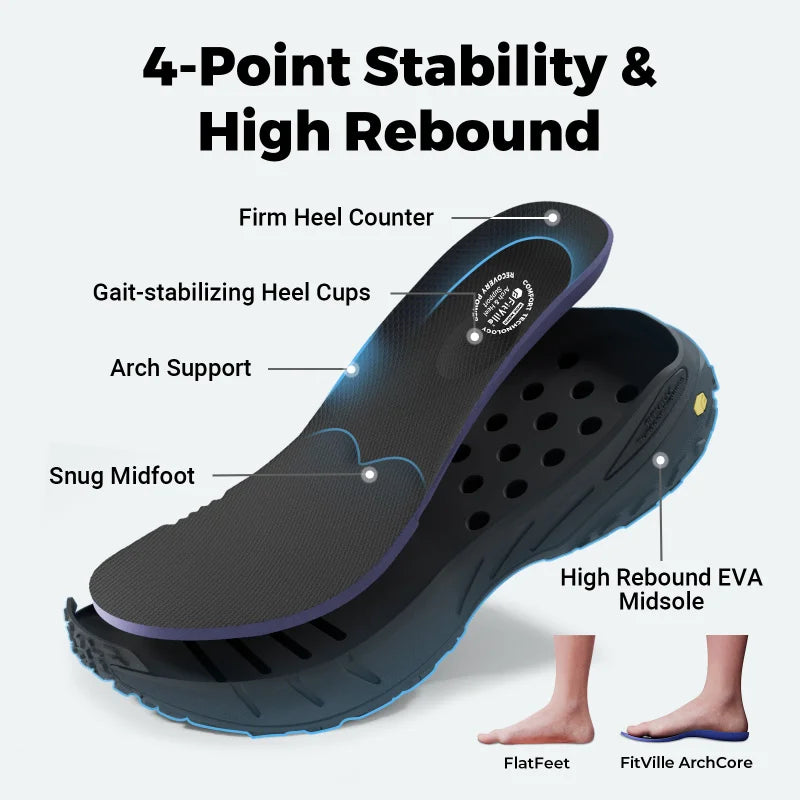 Men's Extra Wide Sneakers Slip-On Shoes Comfortable Running Shoe Non-Slip Hiking With Arch Support For Swollen Feet