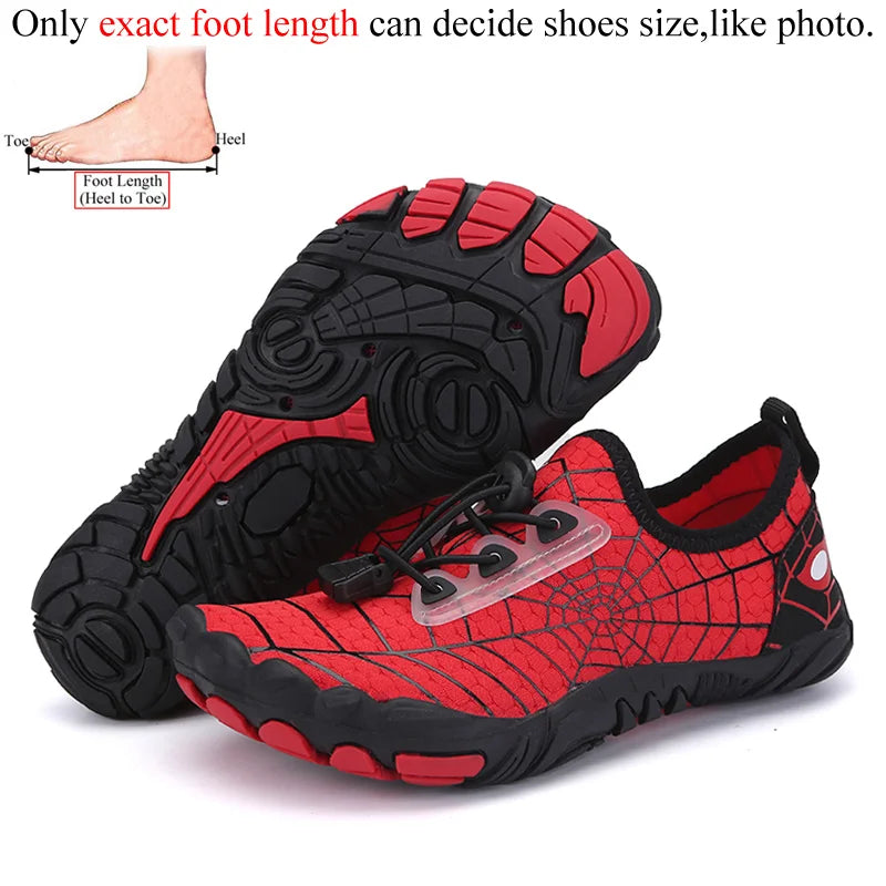 Kids Aqua Beach Water Shoes – Non-Slip Barefoot Swim Shoes for Children & Babies Summer Pool and Beach Footwear