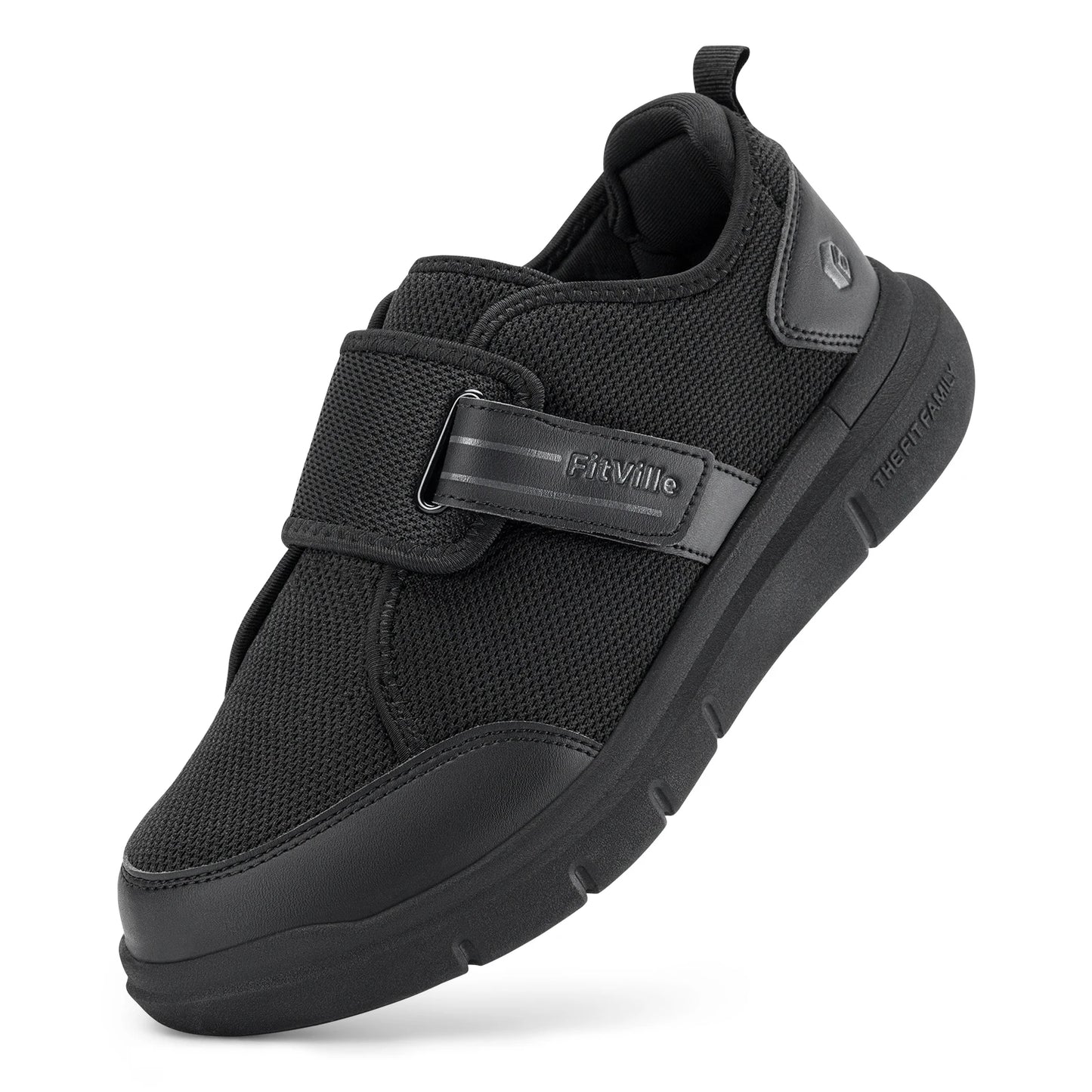 Diabetic Shoes for Men's Extra Wide, Hook, and Loop Walking Shoes for Elderly for Swollen Foot Pain Relief Neuropathy