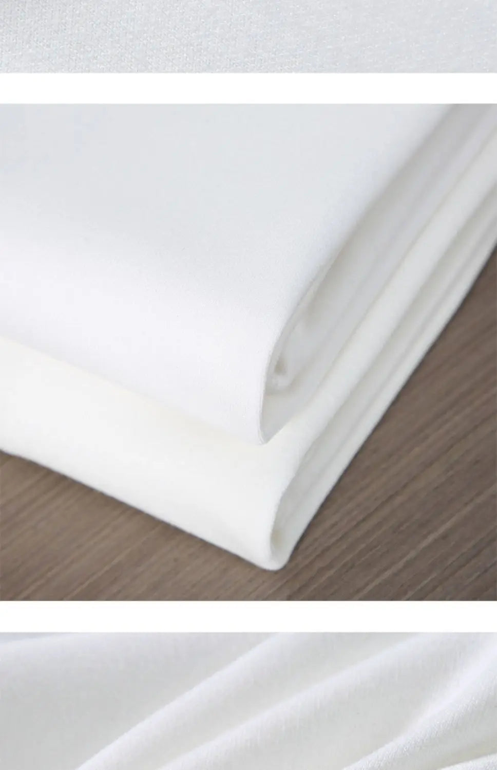 Zwart-wit GSM 500g zwaar T-shirt van puur katoen, verdikt, ronde hals, korte mouwen, drienaalds T-shirts met halve mouwen