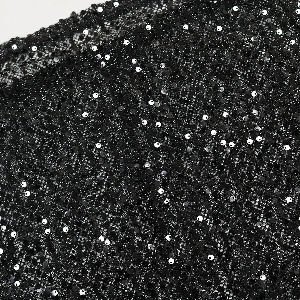 Sexy Strapless Sequin Party Dresses Long Cocktail Formal Prom Dress
