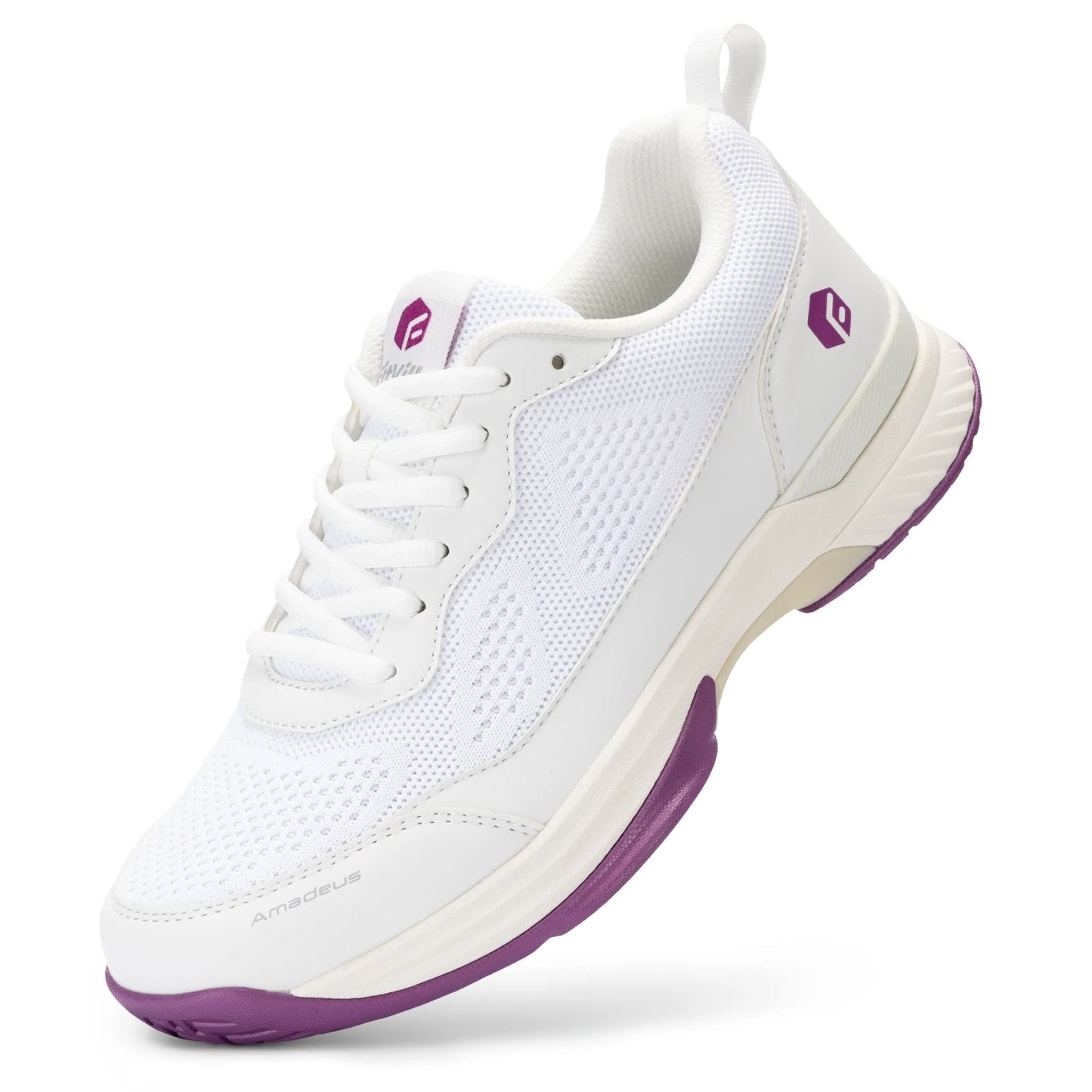 Women's Wide Fit Pickleball Shoes Tennis Court Shoes Athletic Shoe Court Squash Sneakers for Fat Feet Racquet Sports