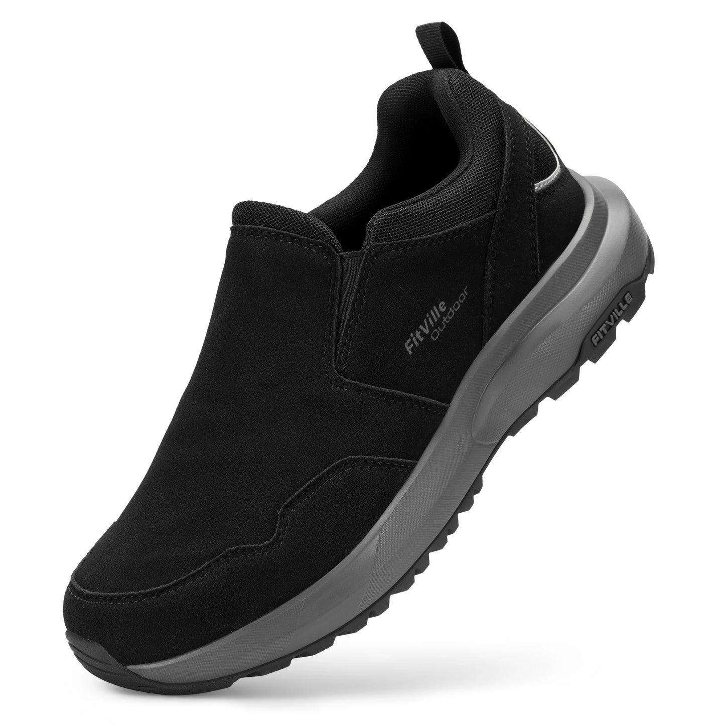 Men's Shoes Wide Hiking Comfortable Slip on Loafers Go Walking and Trekking Trails  Sneakers With Arch Support