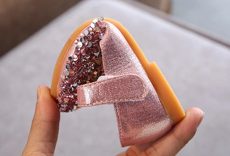 Spring New Children Shoes Girls Princess Shoes Glitter Children Baby Dance Shoes Casual Toddler Girl Sandals Crystal Shoes Party