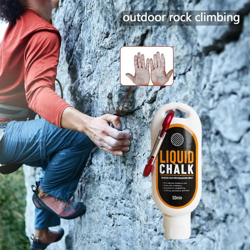 30/50/100ml Liquid Chalk Sports Magnesium Powder - Grip Anti Slip Lifting Cream For Weightlifting, Climbing & Gym Sport