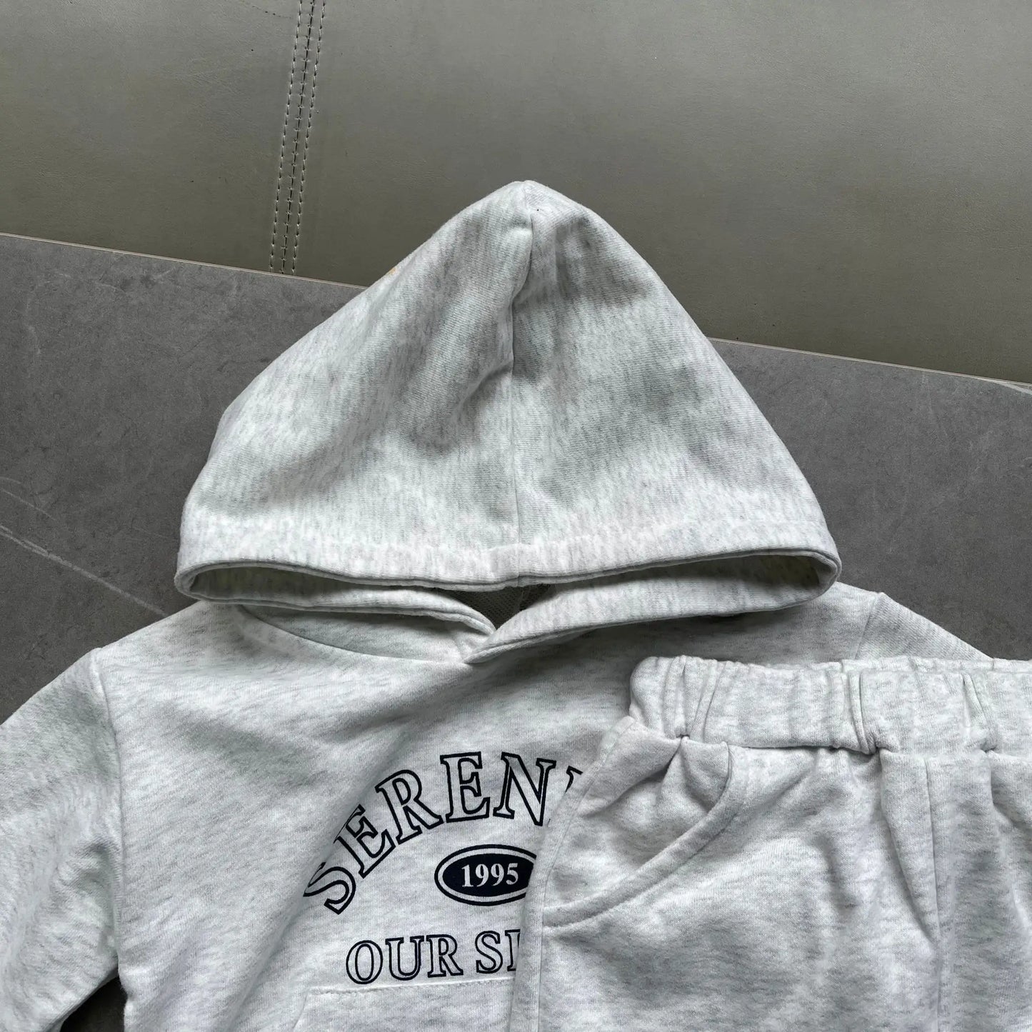 2025 Herfst Winter Nieuwe Baby Letter Print Hooded Sweatshirt + Sweatbroek 2PCS Pak Jongens Meisjes Casual Sportset Kinderoutfits 1-3Y