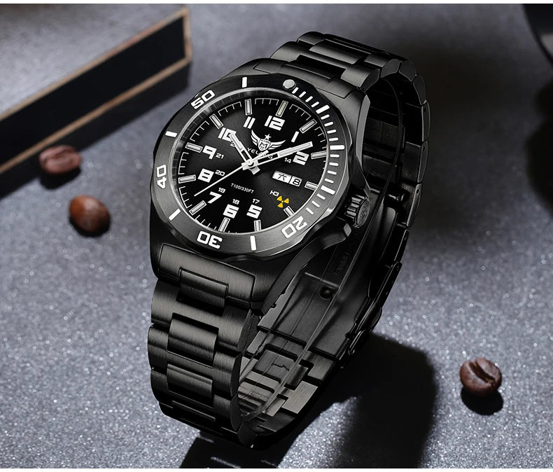 YELANG Watch Men's 44MM Mechanical Wristwatches Luxury Sapphire Glass AR Coated Automatic Watches 10BAR Waterproof Watch For Men