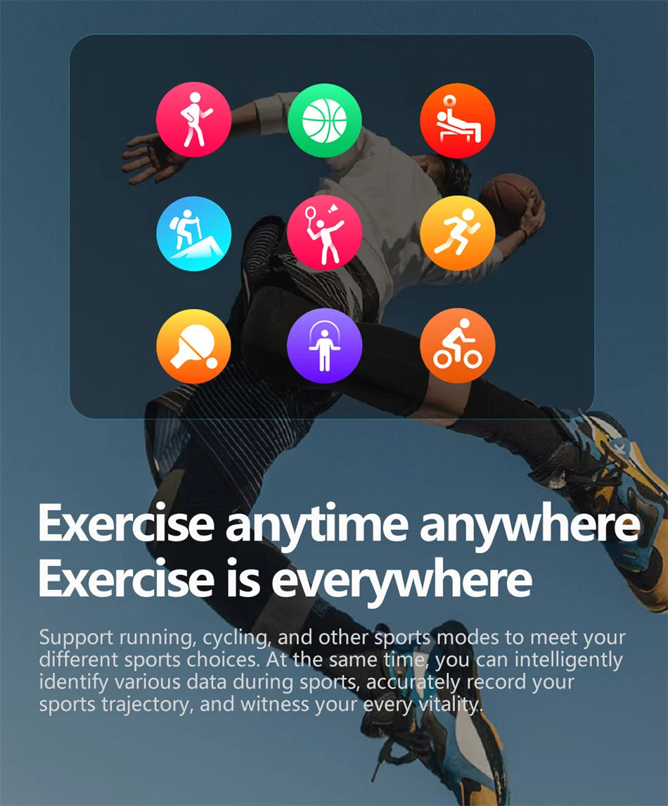 2025 Health track Smartwatch Air Pump Airbag True Blood Pressure Health Measure Smart Watch Men Women Blood oxygen BT Call