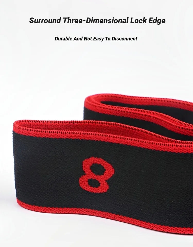 8 Section Style Dance Resistance Band Yoga Stretching Pilates Fitness Digital Elasticity Elastic Stretch Training Tension Belt