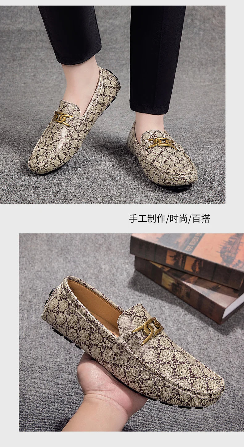 Khaki Men Dress Shoes Light Weight Mens Outdoor Walking Casual Shoes Large Size Male Formal Party Wedding Dress Loafers