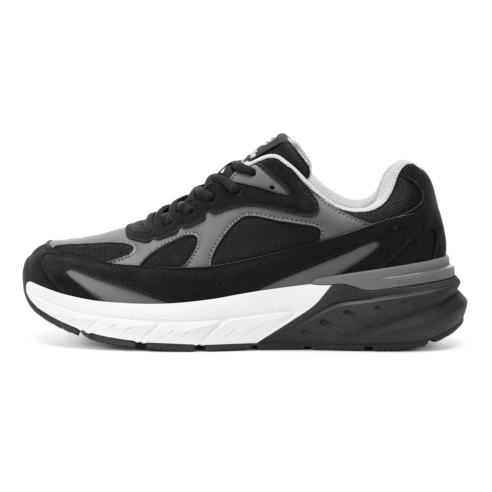 Men's Extra Wide Cushioned Sports Walking Shoes For Swollen Feet, Flat Feet, And Arch Fit - Suitable For Heel Pain Relieve