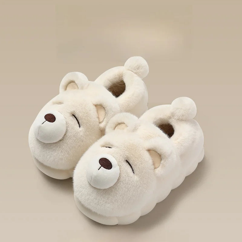 Unisex Slippers House Shoes Cartoon Children Winter Shoes Warm Anti-Slip Soft Bottom Shoes For Boys & Girls Size 36-45