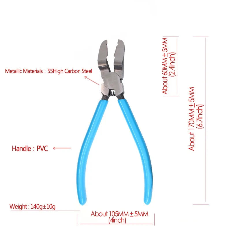 Multifunctional Diagonal Pliers Car Clip Pliers Car Rivet Tightening Pliers Wire Stripping Plier Staple Screwdriver Removal Tool