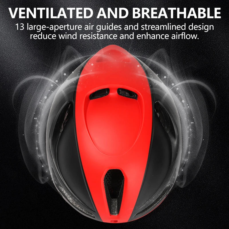 New Road Mountain Bike Helmet Adult Men's Outdoor Sports Cycling Safety Hat With LED Charging Taillight Goggles