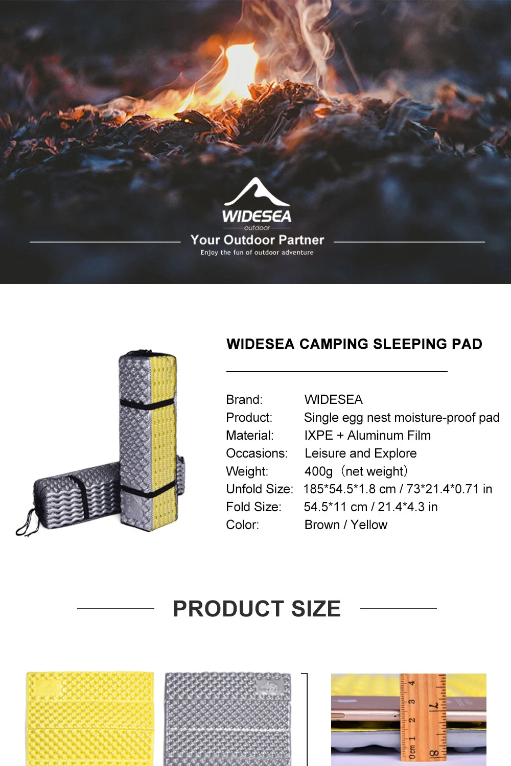 Camping Mat Portable Sleeping Pad Picnic Foam Bed Mattress Travel Trekking Equipment Blanket Waterproof Moisture-proof