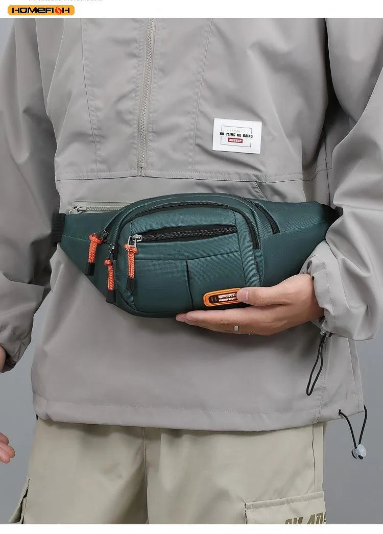 HOMEFISH Waterproof Waist Bag – Large Capacity Unisex Fanny Pack for Travel, Work, Construction & Outdoor Use