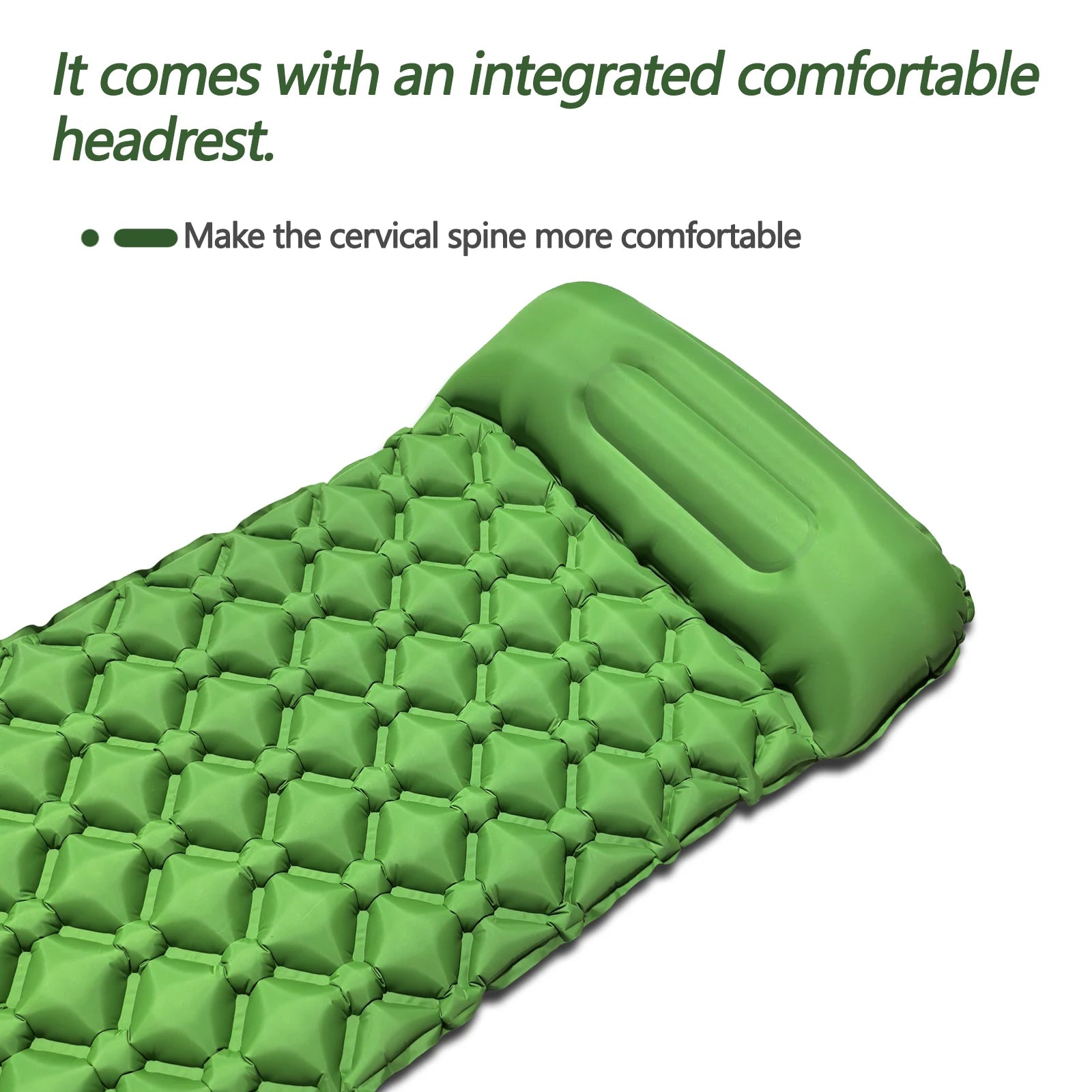 New Single Inflatable Mattress - Connectable, Lightweight & Portable for Camping, Travel, Home Use - Fast Shipping!