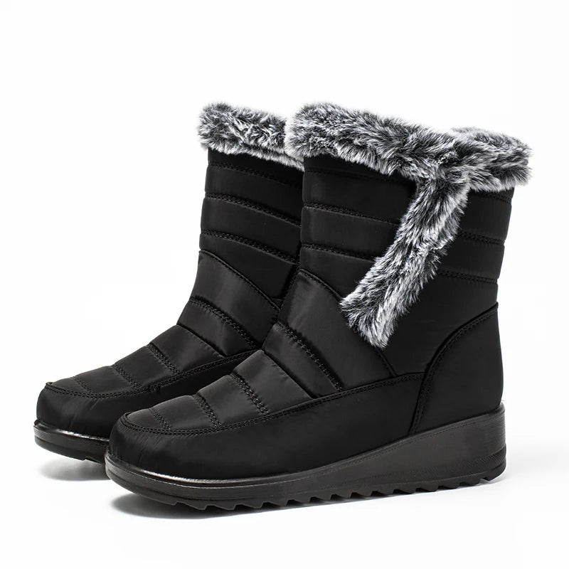 Boots Woman Snow New Women Shoes Platform Shoes Women Fashion Mid Women's High Boots 2025 Trend Botas Mujer Winter Shoes Boots
