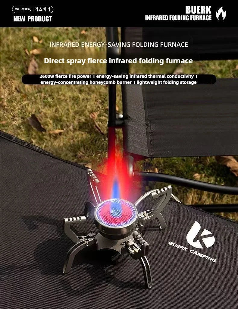 Outdoor Infrared burner Outdoor mini Stove Camping Cooking Ultralight Folding Mini Burner Camp Cooking Supplies