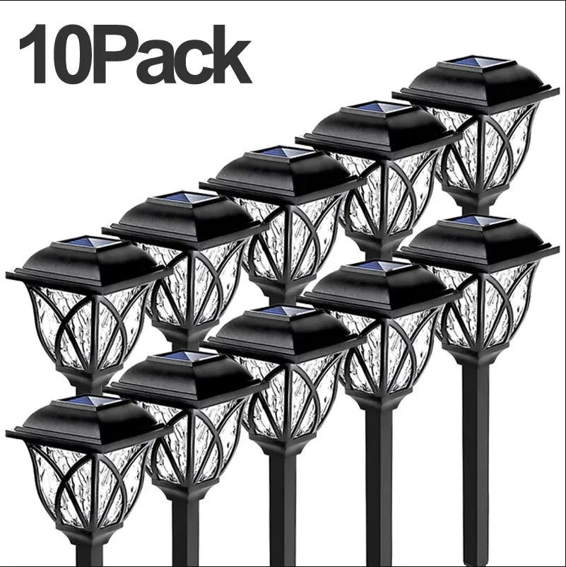 1-10 Pack Solar Yard Lights Bright Lawn Lights Outdoor Waterproof Led Solar Pathway Lights Landscape Path Lights