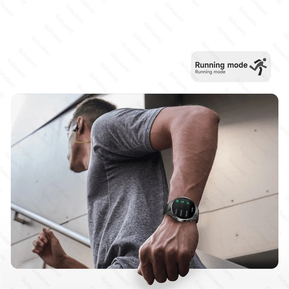2025 True AMOLED Smart Watch Volledig touchscreen 466*466 HD Gezondheidsmonitor Spraakoproep Smartwatch voor mannen en vrouwen - Compatibel met Xiaomi en Huawei iOS