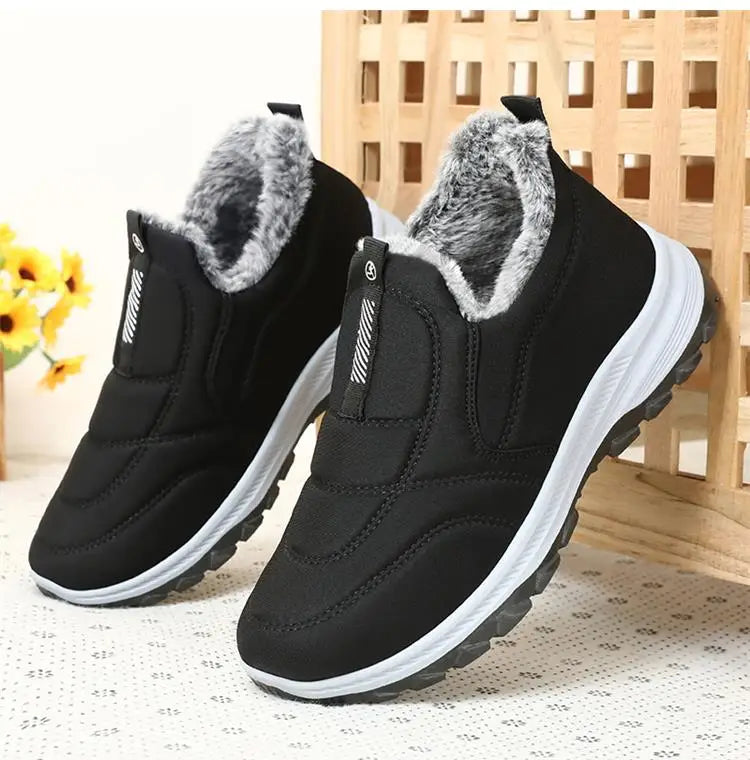 Boots Women Platform Snow New Women Shoes Slip On Women's Boots Fur Ankle Boots Casual Plush Botas Unisex Shoes Winter Boots