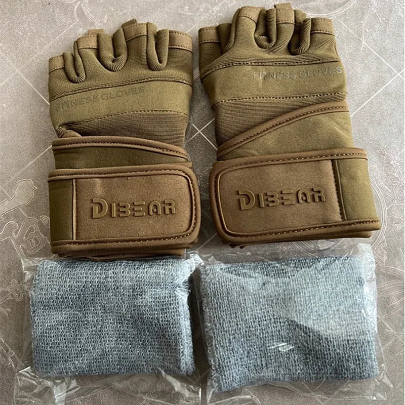 Anti-Slip Gym Gloves For Firm Grip on Bodybuilding And Weightlifting Equipment -  Suitable For Dumbbell Trainings, CrossFit Pull Ups & Workout Exercises
